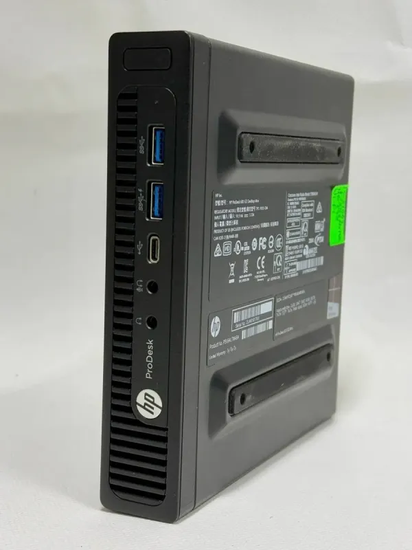 Комплект ПК: HP ProDesk 600 G2 Desktop Mini USFF / Intel Core i3-6100T (2 (4) ядра по 3.2 GHz) / 8 GB DDR4 / 256 GB SSD M.2 / Intel HD Graphics 530 / Wi-Fi + Монітор LG 22M38A-B / 22" (1920x1080) TN / VGA б/в - зображення 7