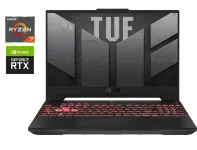 Ігровий ноутбук Asus TUF Gaming A15 FA507RE / 15.6" (1920x1080) IPS / AMD Ryzen 7 6800H (8 (16) ядер по 3.2 - 4.7 GHz) / 8 GB DDR5 / 512 GB SSD / nVidia GeForce RTX 3050 Ti, 4 GB GDDR6, 128-bit / WebCam б/в