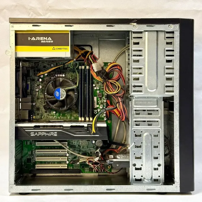 Комп'ютер NoName Tower / Intel Core i7-860 (4 (8) ядра по 2.8 - 3.4 GHz) / 16 GB DDR3 / 120 GB SSD + 500 GB HDD / AMD Radeon RX 570, 4 GB GDDR5, 256-bit / 400W б/в - зображення 7