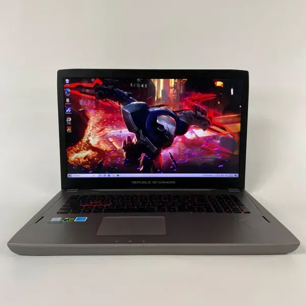 Ігровий ноутбук Asus ROG Strix GL702V / 17.3" (1920x1080) IPS / Intel Core i7-7700HQ (4 (8) ядра по 2.8 - 3.8 GHz) / 16 GB DDR4 / 512 GB SSD / nVidia GeForce GTX 1070, 8 GB GDDR5, 256-bit / WebCam / HDMI б/в - зображення 2