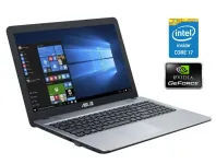 Ноутбук Б-клас Asus F555U / 15.6" (1920x1080) TN / Intel Core i7-6500U (2 (4) ядра по 2.5 - 3.1 GHz) / 8 GB DDR3 / 256 GB SSD / nVidia GeForce 940M, 2 GB DDR3, 64-bit / WebCam / DVD-ROM / Win 10 Home б/в