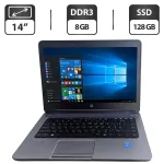 Ноутбук Б-клас HP ProBook 640 G1 / 14" (1600x900) TN / Intel Core i5-4210M (2 (4) ядра по 2.6 - 3.2 GHz) / 8 GB DDR3 / 128 GB SSD / Intel HD Graphic 4600 / WebCam б/в
