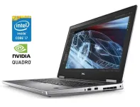 Мобільна робоча станція Dell Precision 7740 / 17.3" (1920x1080) IPS / Intel Core i7-9850H (6 (12) ядер по 2.6 - 4.6 GHz) / 32 GB DDR4 / 1000 GB SSD / nVidia Quadro RTX 3000, 6 GB GDDR6, 192-bit / WebCam б/в