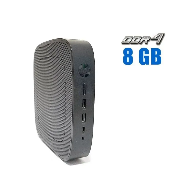 Неттоп HP t640 Thin Client USFF / AMD Ryzen R1505G (2 (4) ядра по 2.4 - 3.3 GHz) / 8 GB DDR4 / 256 GB SSD M.2 / AMD Picaso Graphics / 45W б/в - зображення 1