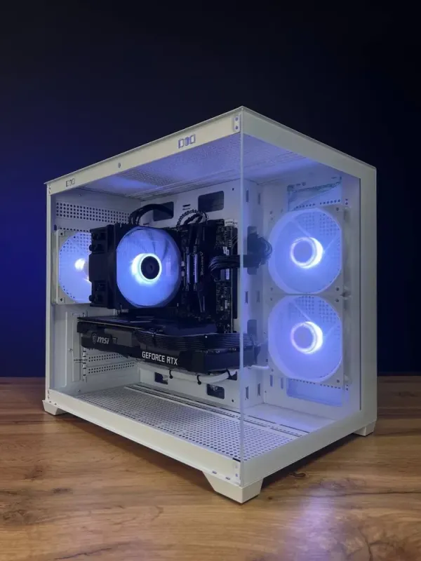 Збірка під замовлення: ігровий ПК Gamdias Aura GC10M ARGB White Tower / AMD Ryzen 5 5600 (6 (12) ядер по 3.5 - 4.4 GHz) / 16 GB DDR4 / 1000 GB SSD M.2 / nVidia GeForce RTX 3070, 8 GB GDDR6, 256-bit / 650W б/в - зображення 2