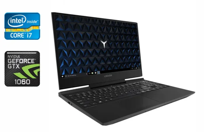 Ігровий ноутбук Lenovo Legion Y7000P-1060 / 15.6" (1920x1080) IPS / Intel Core i7-8750H (6 (12) ядер по 2.2 - 4.1 GHz) / 16 GB DDR4 / 256 GB SSD + 1000 GB HDD / nVidia GeForce GTX 1060, 6 GB GDDR5, 192-bit / HDMI / Windows 10 б/в - зображення 1