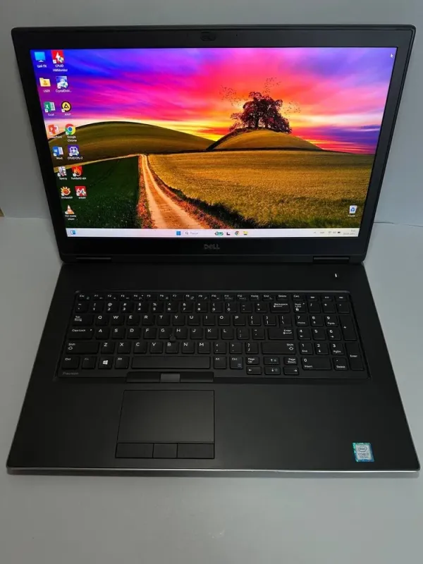 Мобільна робоча станція Dell Precision 7730 / 17.3" (3840x2160) IPS / Intel Core i7-8750H (6 (12) ядер по 2.2 - 4.1 GHz) / 32 GB DDR4 / 512 GB SSD / AMD Radeon Pro WX 7100, 8 GB GDDR5, 256-bit / WebCam / HDMI б/в - зображення 2