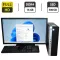 Комплект ПК: HP EliteDesk 800 G3 SFF / Intel Core i5-6500 (4 ядра по 3.2 - 3.6 GHz) / 16 GB DDR4 / 500 GB SSD / Intel HD Graphics 530 / DVD-ROM + Монітор Б-клас Acer B243HL / 24" (1920x1080) TN / VGA, DVI б/в