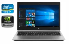 Мобільна робоча станція HP zBook 15 G5 / 15.6" (3840x2160) IPS / Intel Core i7-8750H (6 (12) ядер по 2.2 - 4.1 GHz) / 32 GB DDR4 / 512 GB SSD / nVidia Quadro P2000, 4 GB GDDR5, 128-bit / WebCam / TouchID б/в