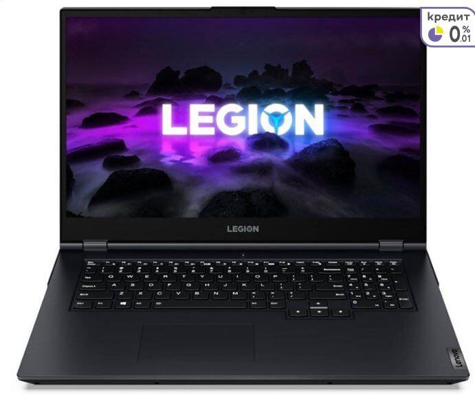 Ігровий ноутбук Lenovo Legion 5 17ACH6H / 17.3" (1920x1080) IPS / AMD Ryzen 5 5600H (6 (12) ядер по 3.3 - 4.2 GHz) / 16 GB DDR4 / 512 GB SSD / nVidia GeForce RTX 3060, 6 GB GDDR6, 192-bit / WebCam б/в - зображення 2