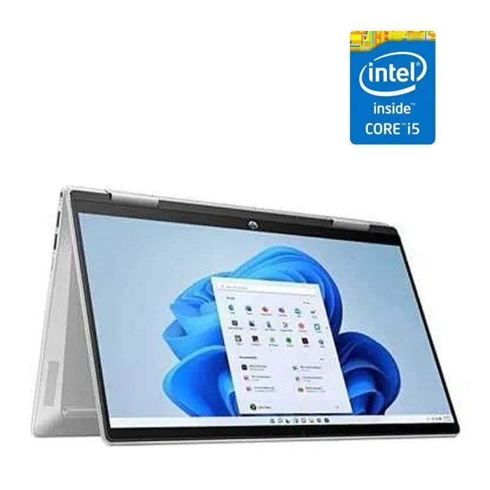 Ноутбук-трансформер HP Pavilion x360 2-in-1 14-ek0033dx / 14" (1920x1080) IPS Touch / Intel Core i5-1235U (10 (12) ядра по 3.3 - 4.4 GHz) / 8 GB DDR4 / 240 GB SSD / Intel Iris Xe Graphics / WebCam б/в - зображення 1