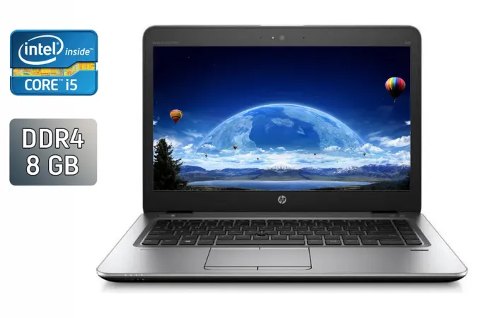 Ультрабук HP EliteBook 840 G3 / 14" (1366x768) TN / Intel Core i5-6300U (2 (4) ядра по 2.4 - 3.0 GHz) / 8 GB DDR4 / 240 GB SSD / Intel HD Graphics 520 / TouchID / WebCam / Windows 10 б/в - зображення 1