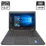 Нетбук Dell Latitude E5250 / 12.5" (1366x768) TN / Intel Core i5-5200U (2 (4) ядра по 2.2 - 2.7 GHz) / 8 GB DDR3 / 120 GB SSD / Intel HD Graphics 5500 / WebCam б/в