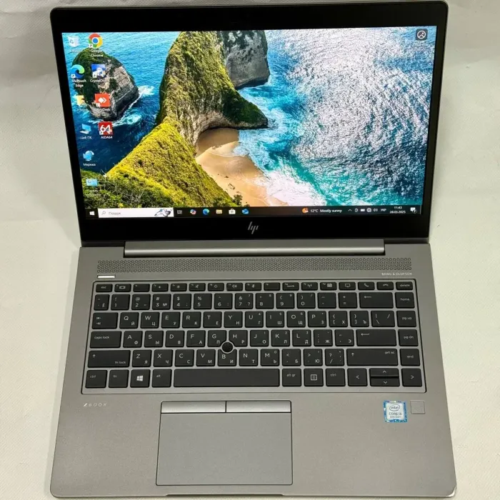 Мобільна робоча станція Б-клас HP ZBook 14u G5 / 14" (1920x1080) IPS / Intel Core i5-8250U (4 (8) ядра по 1.6 - 3.4 GHz) / 16 GB DDR4 / 256 GB SSD / AMD Radeon Pro WX 3100, 2 GB GDDR5, 128-bit / WebCam / Windows 10 Pro б/в - зображення 3