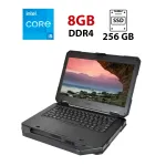 Захищений ноутбук Dell Latitude 5414 Rugged / 14" (1920x1080) IPS Touch / Intel Core i5-6300U (2 (4) ядра по 2.4 - 3.0 GHz) / 8 GB DDR4 / 256 GB SSD / Intel HD Graphics 520 / WebCam б/в