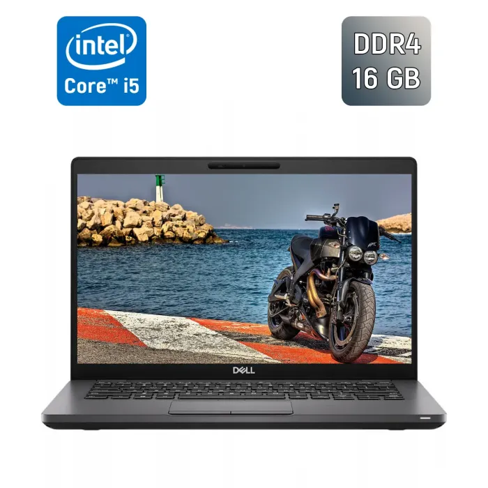 Ультрабук Б-клас Dell Latitude 5400 / 14" (1920x1080) IPS / Intel Core i5-8365U (4 (8) ядра по 1.6 - 4.1 GHz) / 16 GB DDR4 / 256 GB SSD / Intel UHD Graphics / SIM / WebCam б/в - зображення 1
