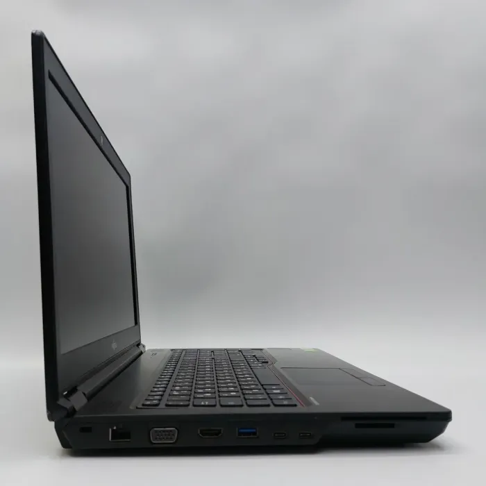 Мобільна робоча станція Fujitsu Celsius H7510 / 15.6" (1920x1080) IPS / Intel Core i7-10850H (6 (12) ядер по 2.7 - 5.1 GHz) / 32 GB DDR4 / 512 GB SSD M.2 / nVidia Quadro T1000, 4 GB GDDR6, 128-bit / WebCam б/в - зображення 5