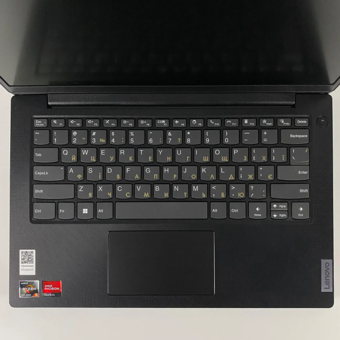 Ультрабук Lenovo V14 G2 / 14" (1920x1080) IPS / AMD Ryzen 5 5500U (6 (12) ядер по 2.1 - 4.0 GHz) / 20 GB DDR4 / 256 GB SSD / AMD Radeon Graphics 448SP / WebCam / HDMI б/в - зображення 3
