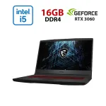 Ігровий ноутбук MSI GF65 Thin 10UE-289NEU / 15,6" (1920x1080) IPS / Intel Core i5-10500H (6 (12) ядра по 2,5 - 4,5 ГГц) / 16 ГБ DDR4 / 960 ГБ SSD / nVidia GeForce RTX 3060, 6 ГБ GDDR6, 192-біт / Веб-камера б/в