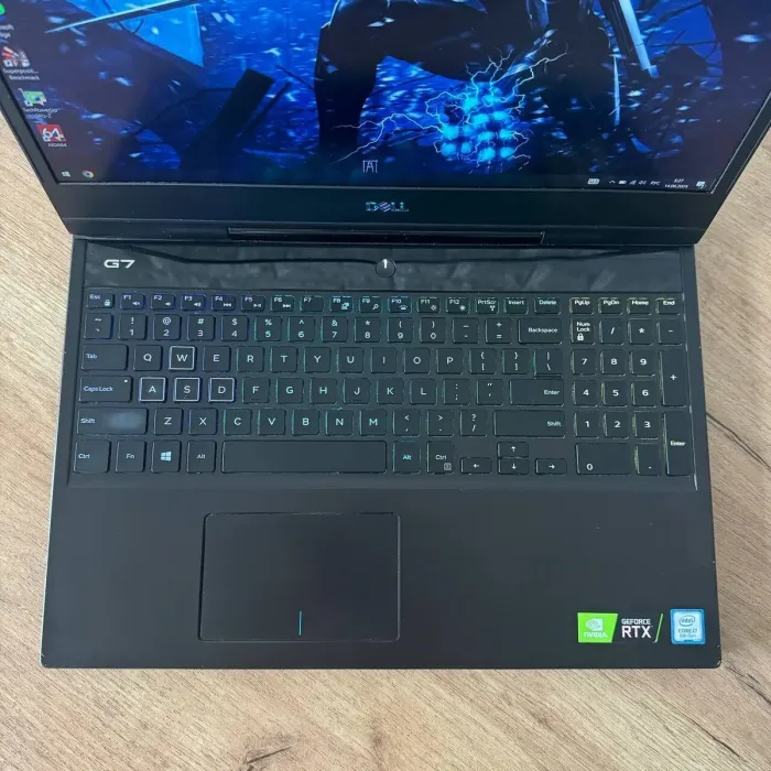 Ігровий ноутбук Б-клас Dell G7 7590 / 15.6" (1920x1080) IPS / Intel Core i7-8750H (6 (12) ядер по 2.2 - 4.1 GHz) / 8 GB DDR4 / 500 GB SSD / nVidia GeForce RTX 2060, 6 GB GDDR6, 192-bit / WebCam б/в - зображення 7
