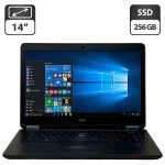 Ноутбук Б-клас Dell Latitude E7450 / 14" (1366x768) TN / Intel Core i5-5300U (2 (4) ядра по 2.3 - 2.9 GHz) / 8 GB DDR3 / 256 GB SSD / Intel HD Graphics 5500 / WebCam / Windows 10 Pro б/в