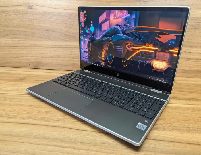 Ноутбук-трансформер Б-клас HP Pavilion x360 15-dg1052nr / 15.6" (1920x1080) IPS Touch / Intel Core i5-10210U (4 (8) ядра по 1.6 - 4.2 GHz) / 16 GB DDR4 / 512 GB SSD / Intel UHD Graphics / WebCam / Windows 10 б/в - зображення 7