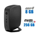 Неттоп HP t740 Thin Client USFF / AMD Ryzen V1756B (4 (8) ядра по 3.25 - 3.6 GHz) (аналог i7-7700T) / 8 GB DDR4 / 256 GB SSD M.2 / AMD Radeon RX Vega 8 Graphics / Win 10 Pro б/в