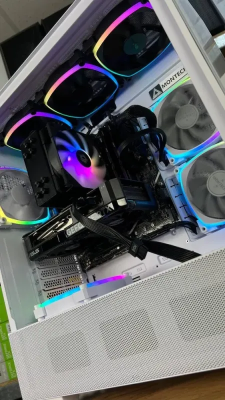 Збірка під замовлення: ігровий ПК Montech Sky Tower / AMD Ryzen 7 7700 (10 (16) ядер по 1.8 - 4.6 GHz) / 32 GB DDR5 / 1000 GB SSD M.2 / nVidia GeForce RTX 4060, 8 GB GDDR6, 128-bit / HDMI / 650W б/в - зображення 3