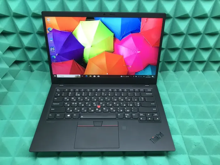 Ультрабук Б-клас Lenovo ThinkPad X1 Carbon (7th Gen) / 14" IPS Touch / Core i5-8365U (4(8) ядра по 1.6-4.1GHz) / 16GB DDR3 / 256GB SSD M.2 / UHD Graphics 620 / WebCam / Fingerprint / б/в - зображення 2