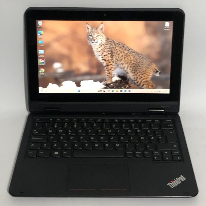 Нетбук-трансформер Б-клас Lenovo ThinkPad Yoga 11e G5 / 11.6" (1366x768) IPS Touch / Intel Celeron N4100 (4 ядра по 1.1 - 2.4 GHz) / 8 GB DDR4 / 128 GB SSD / Intel UHD Graphics 600 / WebCam / Win 11 Pro б/в - зображення 2