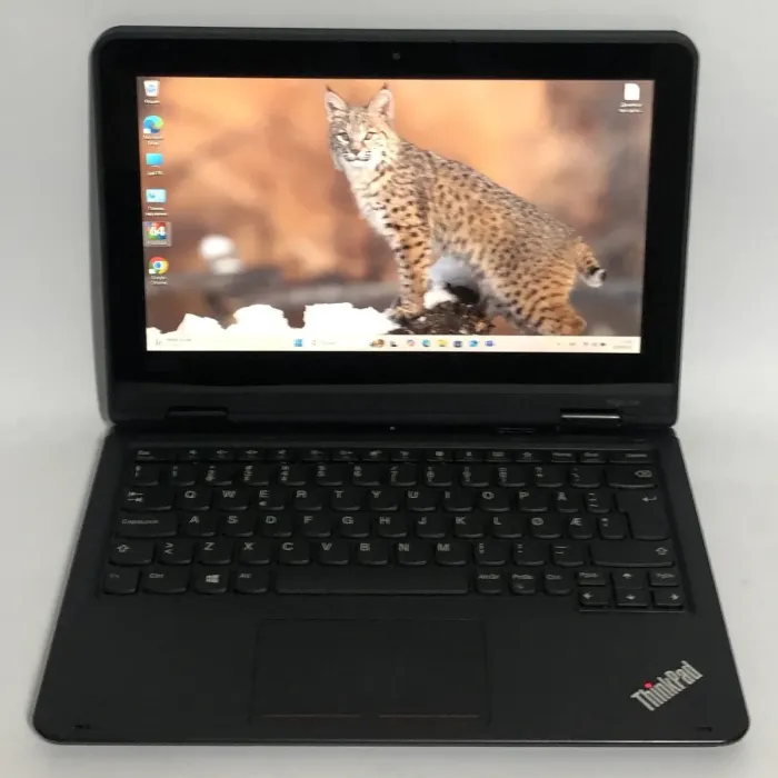 Нетбук-трансформер Б-клас Lenovo ThinkPad Yoga 11e G5 / 11.6" (1366x768) IPS Touch / Intel Celeron N4100 (4 ядра по 1.1 - 2.4 GHz) / 8 GB DDR4 / 128 GB SSD / Intel UHD Graphics 600 / WebCam / Win 11 Pro б/в - зображення 2
