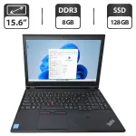 Ноутбук Lenovo ThinkPad L560 / 15.6" (1366x768) TN / Intel Core i5-6200U (2 (4) ядра по 2.3 - 2.8 GHz) / 8 GB DDR3 / 128 GB SSD / Intel HD Graphics 520 / WebCam / DVD-ROM б/в