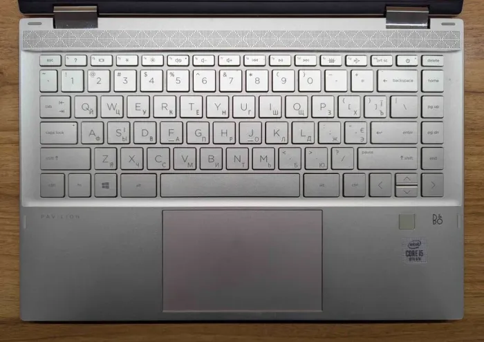 Ноутбук-трансформер HP Pavilion x360 14m-dw0023dx / 14" (1920x1080) IPS Touch / Intel Core i5-1035G1 (4 (8) ядра по 1.0 - 3.6 GHz) / 16 GB DDR4 / 512 GB SSD / Intel UHD Graphics / WebCam / TouchID / Windows 10 б/в - зображення 3