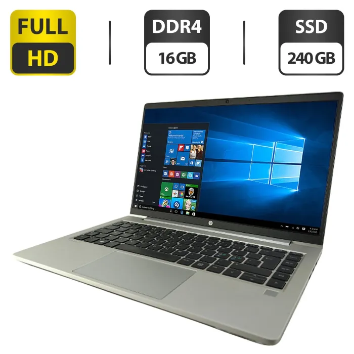 Ультрабук HP ProBook 440 G8 / 14" (1920x1080) IPS / Intel Core i5-1135G7 (4 (8) ядра по 2.4 - 4.2 GHz) / 16 GB DDR4 / 240 GB SSD / Intel UHD Graphics / WebCam б/в - зображення 1