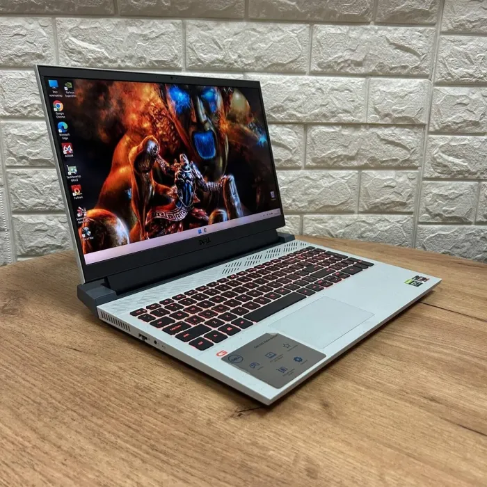 Ігровий ноутбук Dell G15 5515 / 15.6" (1920x1080) IPS / AMD Ryzen 7 5800H (8 (16) ядер по 3.2 - 4.4 GHz) / 8 GB DDR4 / 512 GB SSD NVMe / nVidia GeForce RTX 3050 Ti, 4 GB GDDR6, 128-bit / WebCam б/в - зображення 4