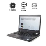 Ультрабук Б-клас Dell Latitude E5470 / 14" (1366x768) TN / Intel Core i5-6200U (2 (4) ядра по 2.3 - 2.8 GHz) / 8 GB DDR4 / 256 GB SSD / Intel HD Graphics 530 / WebCam / HDMI б/в