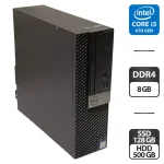 Комп'ютер Dell OptiPlex 5050 SFF / Intel Core i3-6100 (2 (4) ядра по 3.7 GHz) / 8 GB DDR4 / 128 GB SSD M.2 + 500 GB HDD / Intel HD Graphics 530 / DVD-ROM / Windows 10 Pro б/в