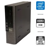 Комп'ютер Dell Optiplex 7010 SFF / Intel Core i3-3220 (2 (4) ядра по 3.3 GHz) / 8 GB DDR3 / 120 GB SSD + 250 GB HDD / Intel HD Graphics 2500 / DVD-ROM б/в