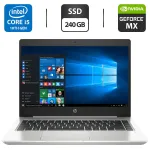 Ігровий ноутбук Б-класс HP ProBook 440 G7 / 14" IPS / Core i5-10210U (4(8) ядра по 1.6-4.2GHz) / 8GB DDR4 / 240GB SSD / GeForce MX250, 2GB GDDR5, 64bit б/в