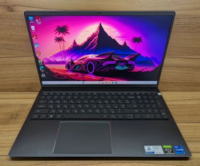 Ігровий ноутбук Dell Vostro 15 7510 / 15.6" (1920x1080) IPS / Intel Core i7-11800H (8 (16) ядер по 2.3 - 4.6 GHz) / 16 GB DDR4 / 1000 GB SSD / nVidia GeForce RTX 3050 Ti, 4 GB GDDR6, 128-bit / WebCam / Fingerprint / Windows 10 б/в - зображення 2