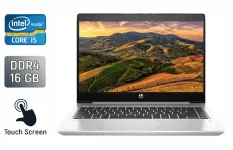 Ноутбук HP ProBook 450 G6 / 15.6" (1366x768) TN Touch / Intel Core i5-8265U (4 (8) ядра по 1.6 - 3.9 GHz) / 16 GB DDR4 / 480 GB SSD / Intel UHD Graphics / WebCam / TouchID / Windows 10 б/в