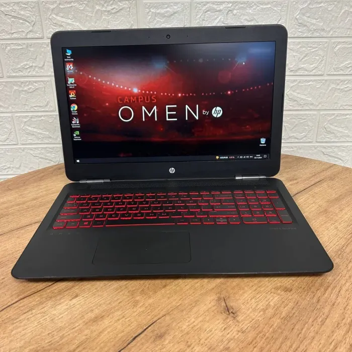 Ігровий ноутбук Б-клас HP Omen 15-ax210nr / 15.6" (1920x1080) IPS / Intel Core i7-7700HQ (4 (8) ядра по 2.8 - 3.8 GHz) / 8 GB DDR4 / 128 GB SSD + 1000 GB HDD / nVidia GeForce GTX 1050 Ti, 4 GB GDDR5, 128-bit / WebCam б/в - зображення 2