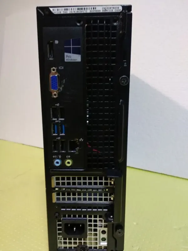 Комп'ютер Dell OptiPlex 3020 SFF / Intel Core i5-4570 (4 ядра по 3.2 - 3.6 GHz) / 4 GB DDR3 / 500 GB HDD / Intel HD Graphics 4600 / DVD-RW / DisplayPort б/в - зображення 4