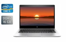 Ультрабук HP EliteBook 840 G5 / 14" (1920x1080) IPS / Intel Core i5-7300U (2 (4) ядра по 2.6 - 3.5 GHz) / 16 GB DDR4 / 480 GB SSD / Intel UHD Graphics 620 / WebCam / Fingerprint / Windows 10 б/в