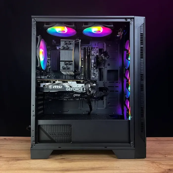 Збірка на замовлення: ігровий ПК MSI MAG Forge 120A Airflow Tower / AMD Ryzen 5 5600 (6 (12) ядер по 3,5 - 4,4 ГГц) / 16 ГБ DDR4 / 500 ГБ SSD M.2 / nVidia GeForce RTX 3070, 8 ГБ GDDR6, 256-bit / 650 Вт б/в - зображення 8