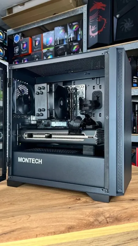 Ігровий ПК Montech Air 100 Lite Tower NEW / AMD Ryzen 5 7500F NEW (6 (12) ядер по 3.7 - 5.0 GHz) / 16 GB DDR5 NEW / 1000 GB SSD NEW M.2 / AMD Radeon RX 5700 XT, 8 GB GDDR6, 256-bit / 750W NEW / HDMI б/в - зображення 5