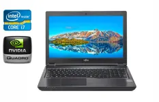 Мобільна робоча станція Б-клас Fujitsu Celsius H780 / 15.6" (1920x1080) IPS / Intel Core i7-8750H (6 (12) ядер по 2.2 - 4.1 GHz) / 16 GB DDR4 / 512 GB SSD / nVidia Quadro P600, 4 GB GDDR5, 128-bit / WebCam / HDMI / USB Type-C б/в