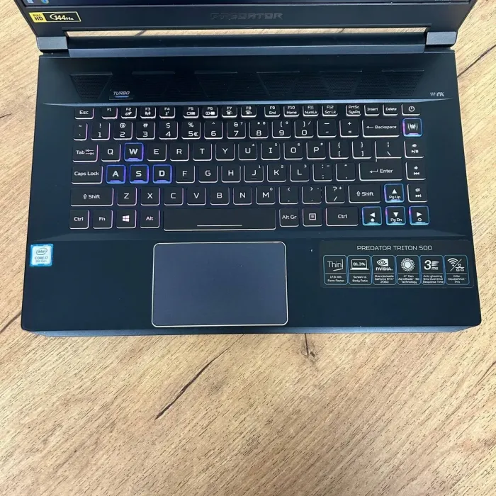 Ігровий ноутбук Б-клас Acer Predator Triton 500 PT515-51 / 15.6" (1920x1080) IPS / Intel Core i7-9750H (6 (12) ядер по 2.6 - 4.5 GHz) / 16 GB DDR4 / 512 GB SSD / nVidia GeForce RTX 2060, 6 GB GDDR6, 192-bit / WebCam б/в - зображення 7