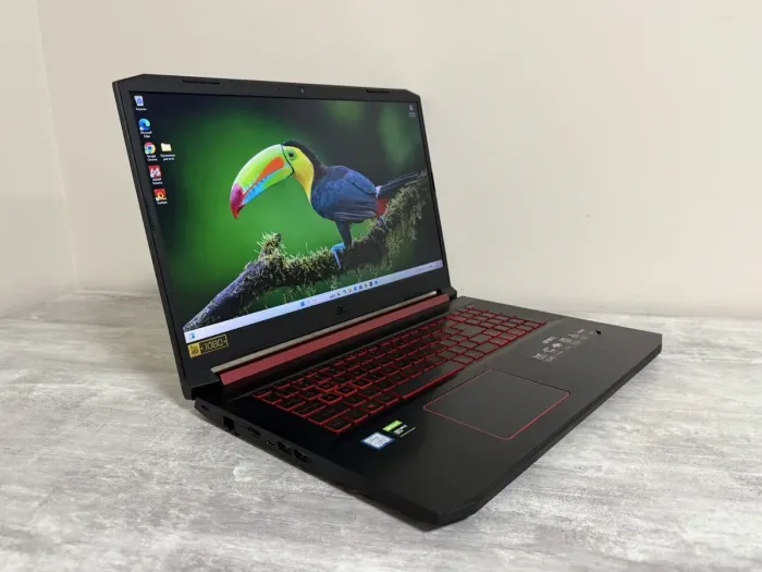 Ігровий ноутбук Б-класу Acer Nitro AN517-51-56YW / 17.3" (1920x1080) IPS / Intel Core i5-9300H (4 (8) ядра по 2,4 - 4,1 ГГц) / 32 ГБ DDR4 / 512 ГБ SSD / nVidia GeForce GTX 1650, 4 ГБ GDDR5, 128-біт / WebCam / Win 11 Home б/в - зображення 3