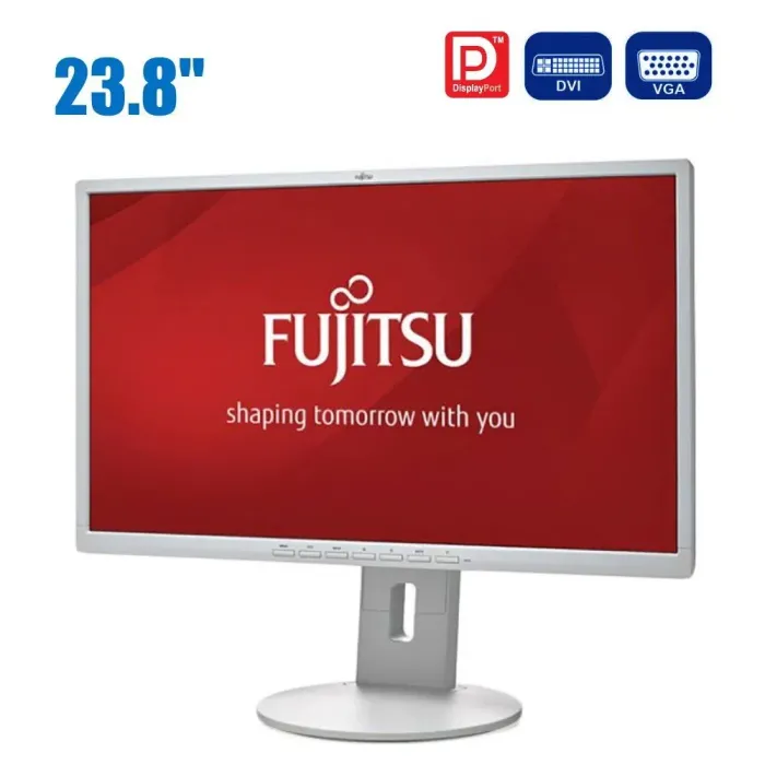 Монітор Fujitsu B24-8 TE Pro / 23.8" (1920x1080) IPS 5 мс / DisplayPort, DVI, VGA, USB 2.0, Audio / VESA 100x100 / Вбудовані колонки 2x 2W  б/в - зображення 1